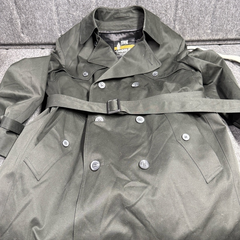 London Fog Men's Dark Gray Trench Coat - Picture 6 of 7